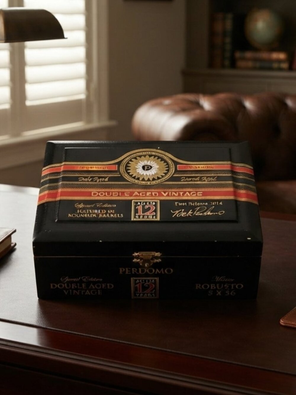 Perdomo Double Aged Vintage EMPTY Cigar Box For Crafts Or Storage